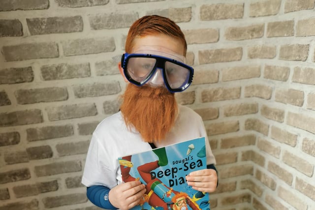 Albert, 6, dressed as Dougal the Deep Sea Diver for World Book Day.