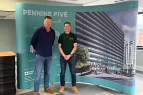 Sheffield University student, Ethan Ellison (R), won £5,000 in a real estate competition.