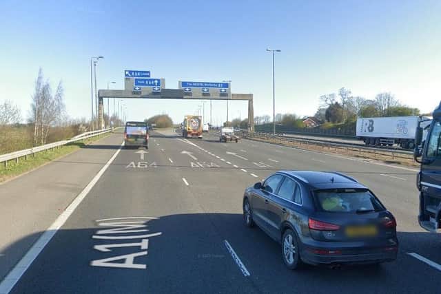 A multivehicle collision has caused delays on the A1M in Yorkshire this morning