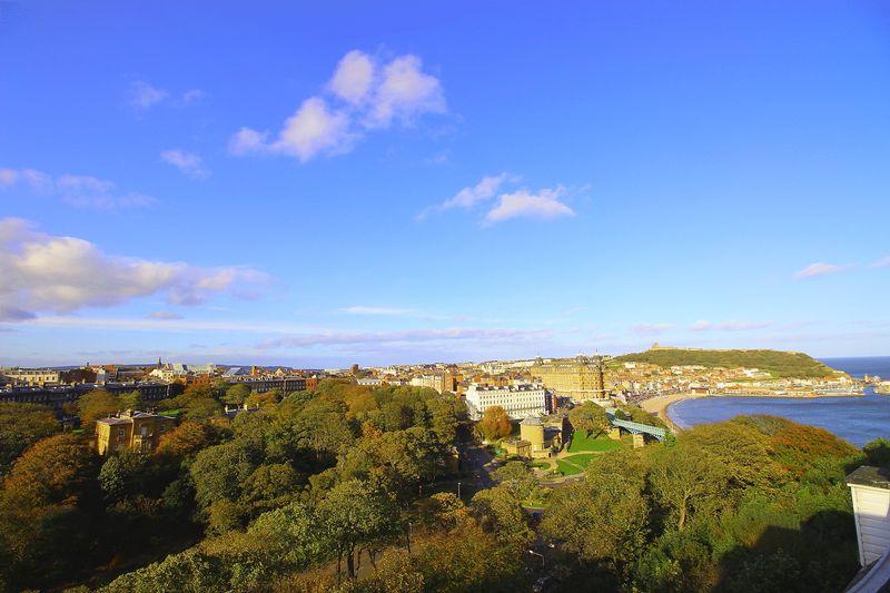 Looking north towards The Grand Hotel Scarborough.