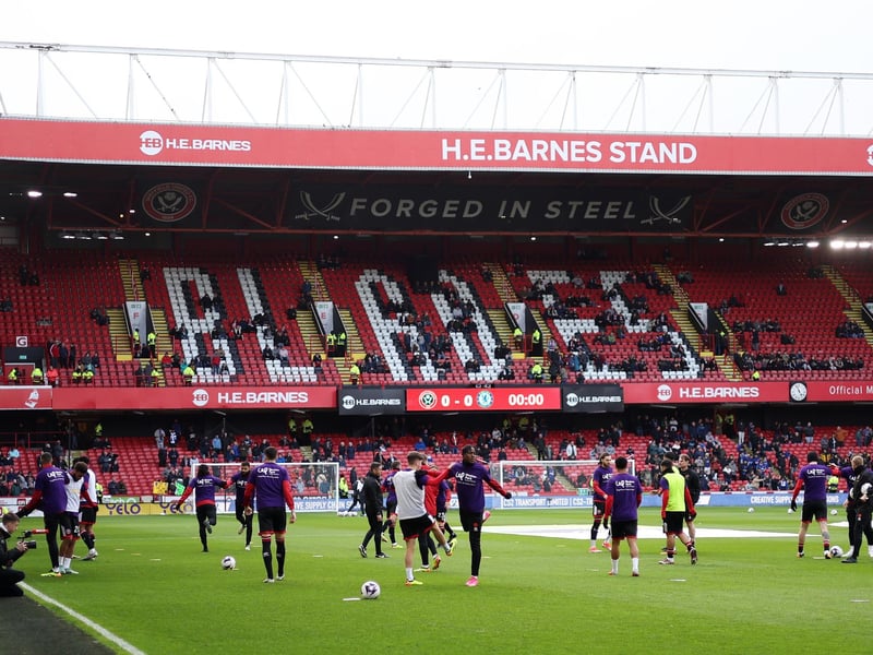 Ground: Bramall Lane. Estimated allocation: 3,000.
