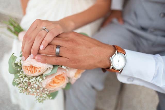 Over 132,000 couples postponed their weddings last year