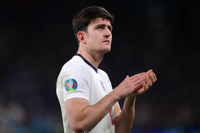 Sheffield-born former United defender Harry Maguire was one of England's stars of the team's run to the Euro 2020 final (Laurence Griffiths/Getty Images)