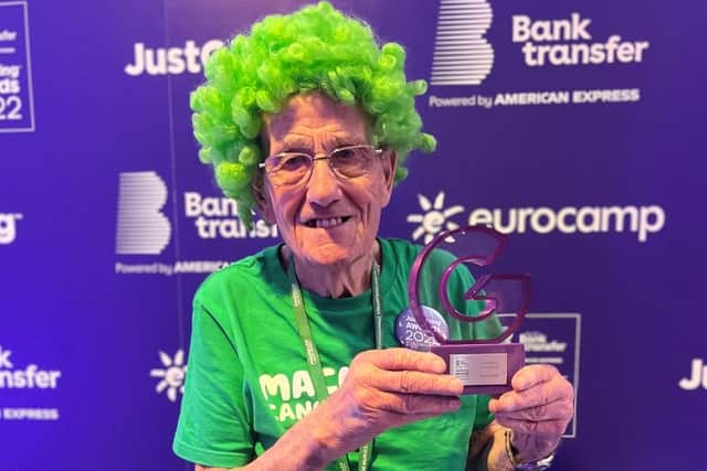 Sheffield’s ‘Man with a Pram’ charity legend John Burkhill has won a national award at the JustGiving Awards
