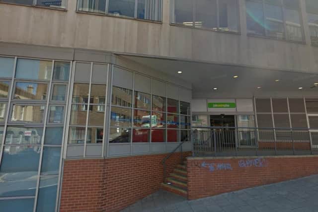 A job centre in Sheffield city centre