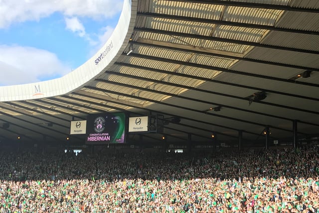 Hibs fans continue to pay tribute to their heroes