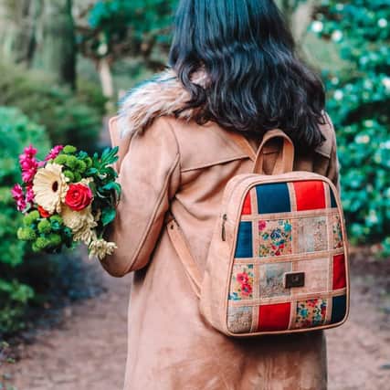 A PrimaBerry backpack. The company recently gained a major boost from retail entrepreneur, Theo Paphitis, during his Small Business Sunday initiative on Twitter.