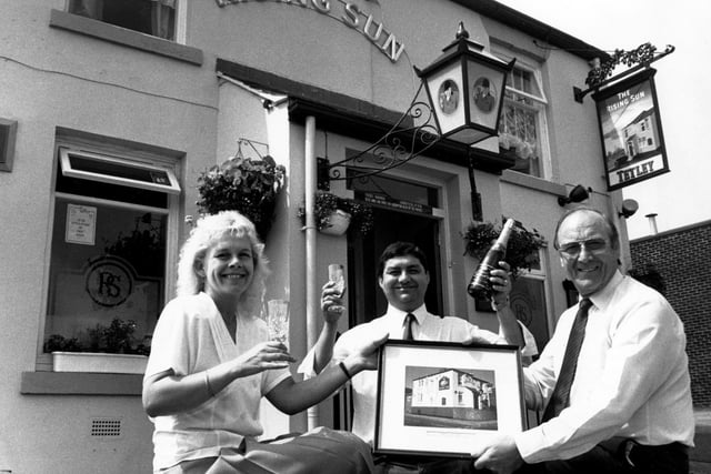 The Rising Sun public house,  Brightside, winner of Best Exterior Pub award,  July 1990.