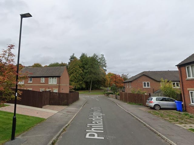 The joint third-highest number of reports of drug offences in Sheffield in January 2023 were made in connection with incidents that took place on or near Philadelphia Drive, Upperthorpe, with 2
