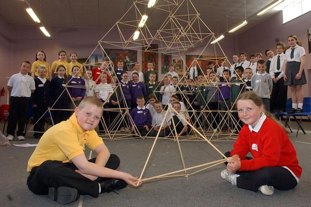 Pupils from Rossmere School were among those who took part in a building skills exercise 18 years ago.