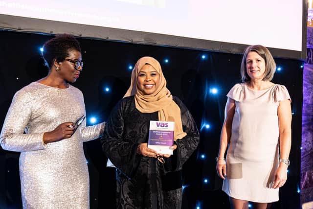 Safiya Saeed wins the Inspirational Volunteer award