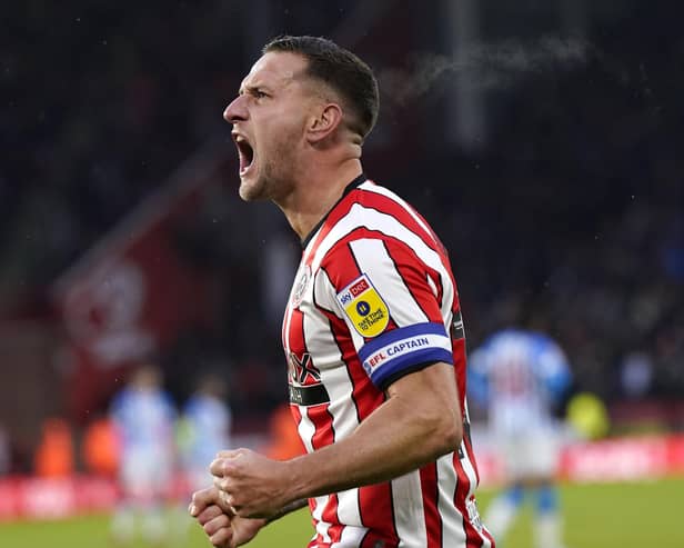 Sheffield United captain Billy Sharp shows his passion: Andrew Yates / Sportimage