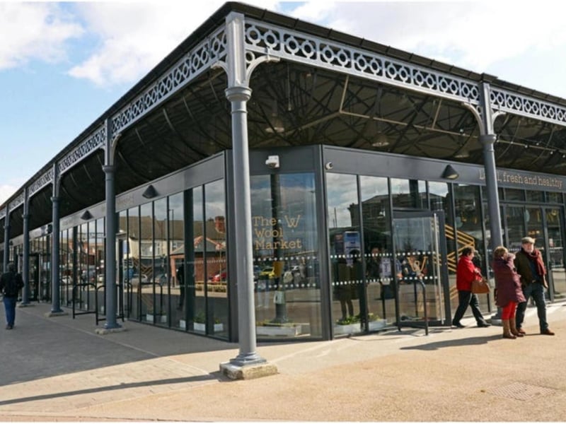 The Wool Market is popular for its range of shops and eating and drinking venues.