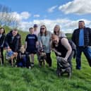 Owners of XL Bully dogs gathered with their pets for a walk at Rother Valley Country Park last Saturday