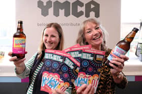 Books by the Beach at The YMCA with Katie Balchin,   of Wold Top Brewery, and organiser Heather French