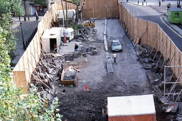 The controversial exhumation of graves outside Sheffield Cathedral in 1993