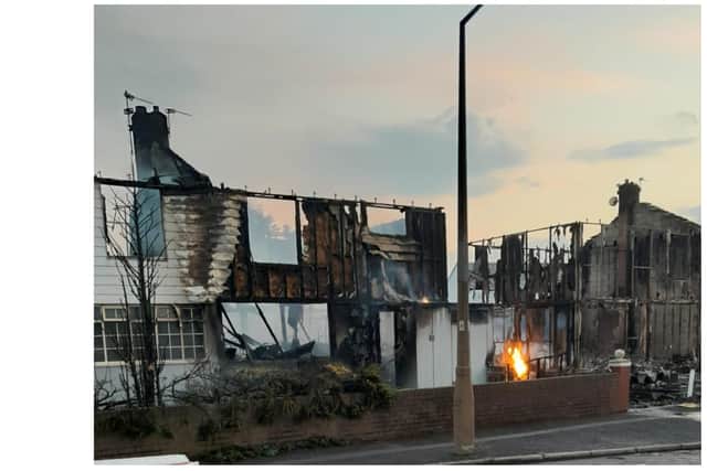 Some residents lost everything when their homes went up in flames yesterday (SYFR)