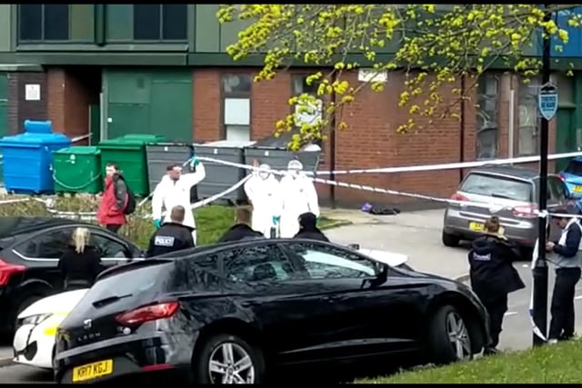 Callow Drive murder: Photos show scale of police response at scene of ...