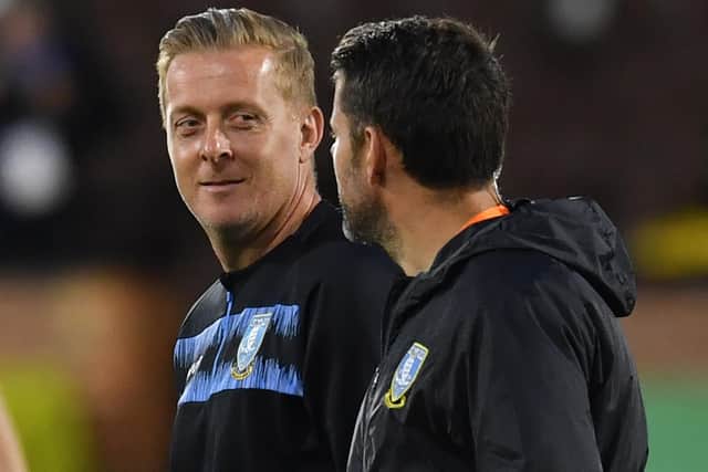 Sheffield Wednesday manager Garry Monk will be hoping his side continues their encouraging start to the Championship season against Bristol City at Ashton Gate this afternoon. (Photo by GLYN KIRK/POOL/AFP via Getty Images)