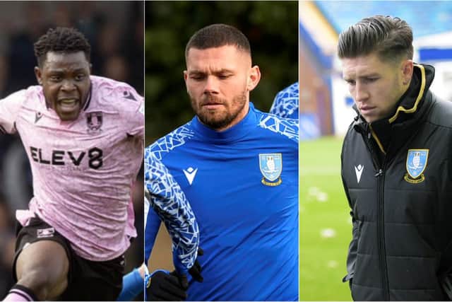 Sheffield Wednesday trio Fisayo Dele-Bashiru, Harlee Dean and Josh Windass are all out injured.