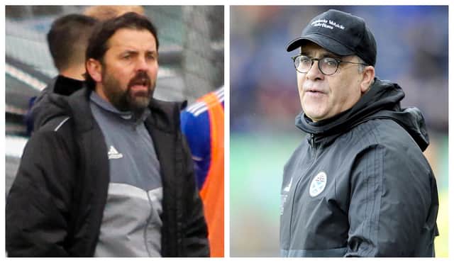 Cove boss Paul Hartley and Partick manager Ian McCall are both ex-Falkirk gaffers