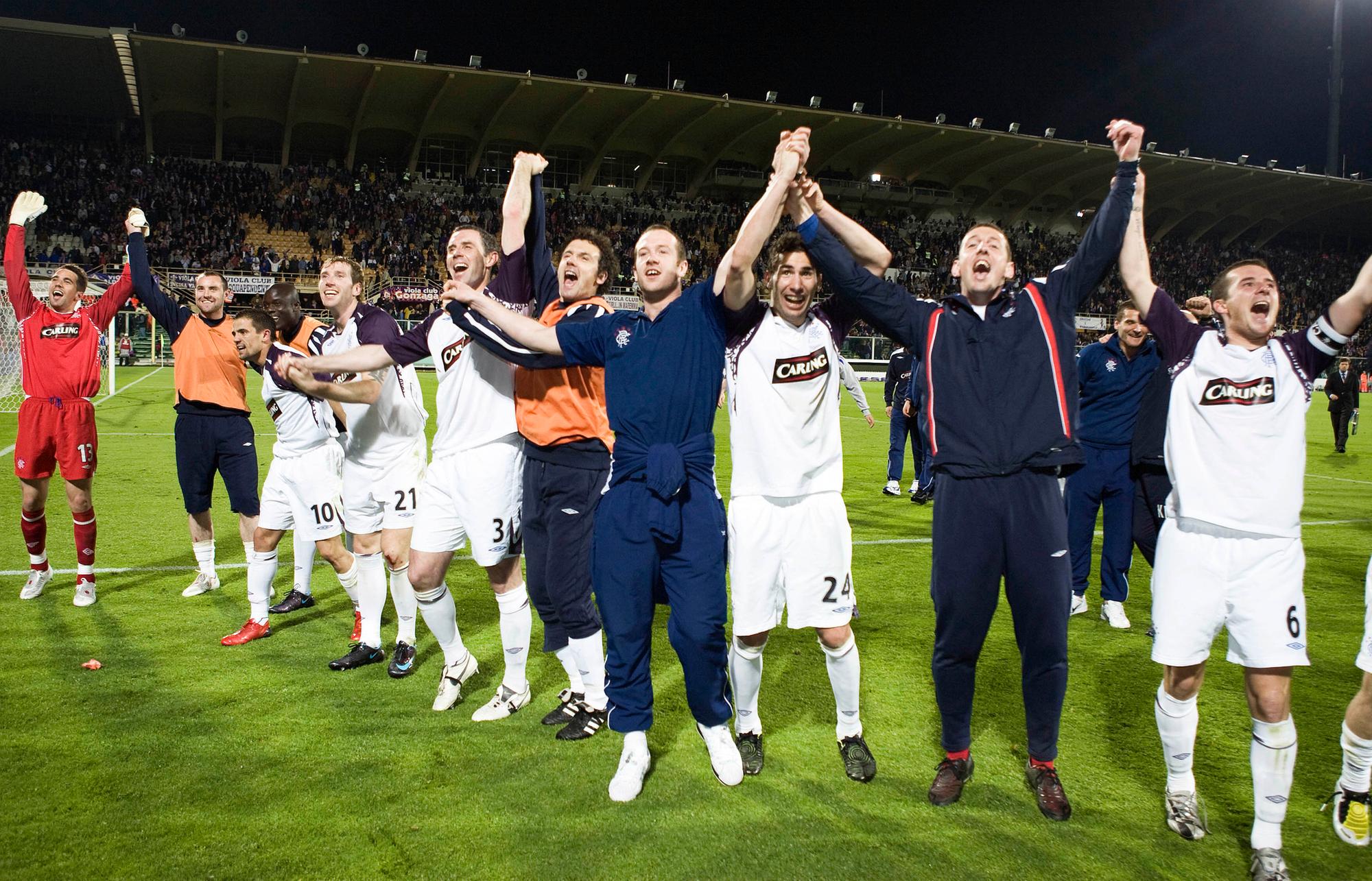Rangers reached the Uefa Cup final after a penalty shoot-out win over Fiorentina. Picture: SNS
