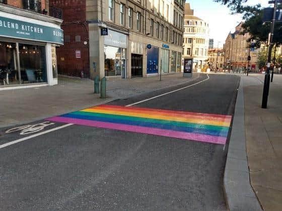 The City of Sanctuary, as Sheffield is otherwise known, is a place welcoming to people of all backgrounds, no matter their story. During Pride, Sheffield City Council have been putting multi-coloured zebra crossings in place in the city centre, in solidarity with those in the LGBTQIA+ community.