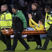 George Byers was stretchered off for Sheffield Wednesday, as was Reece James. (Steve Ellis)
