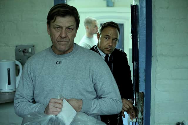 Stephen Graham as Eric McNally (right) and Sean Bean as Mark Cobden in Time, a gritty prison drama from screenwriter Jimmy McGovern (pic: Matt Squire/BBC/PA Media)