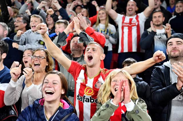 This image sums up the passion of the Sunderland support.