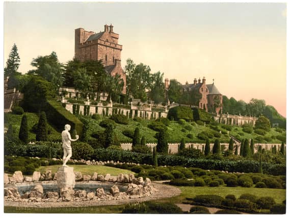 The family home of James Drummond, 3rd Duke of Perth, who met Bonnie Prince Charlie in Perth in 1745 and led 200 men at the Battle of Prestonpans. He also led the siege of Carlisle. After Culloden, he died on a ship bound to France given the "rigours of the campaign." The castle was confiscated in 1750.