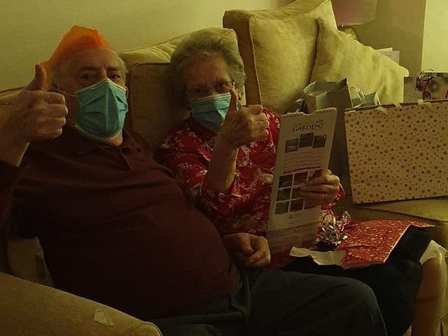 Rachel Nowak shared this photo of her grandparents on Christmas day. They are both in their 90's.