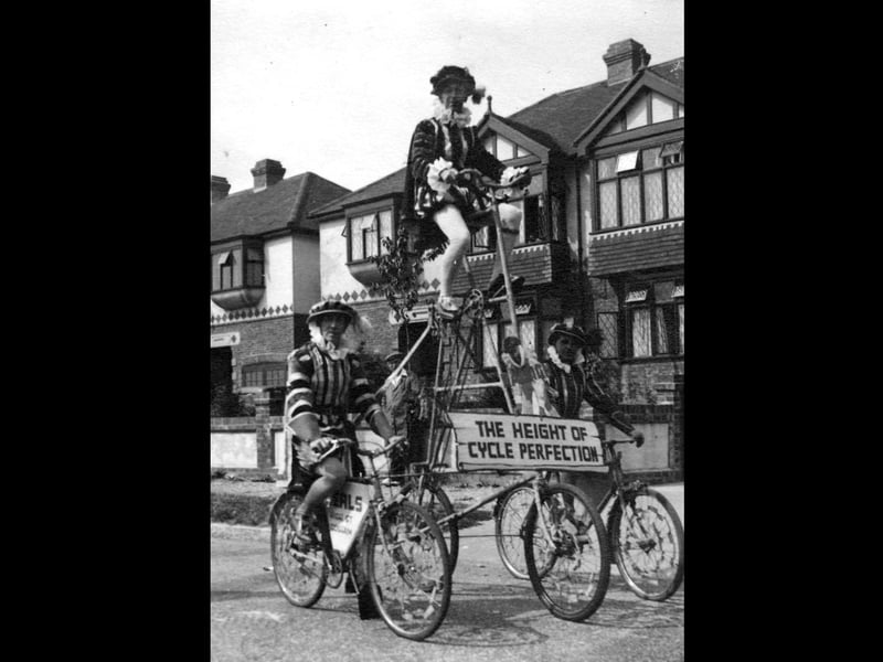 Staff from Seals riding around Portsmouth to promote the firm's bikes
