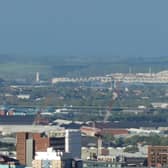 Liberty's giant steelworks in Rotherham is visible from Sheffield