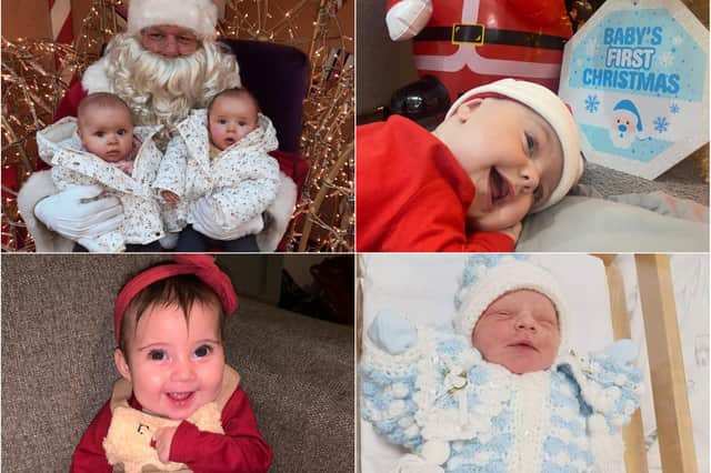 Celebrating your babies' first Christmases!
