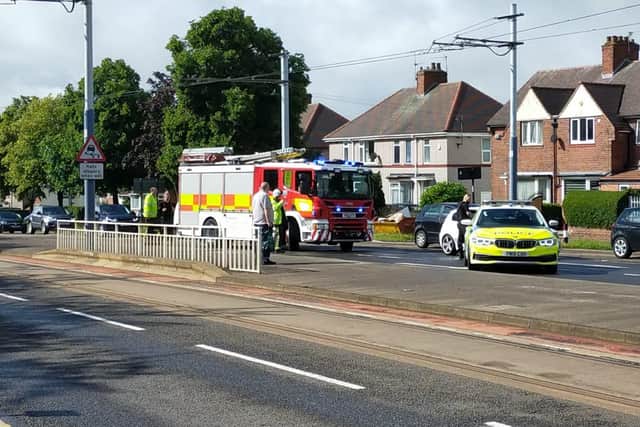 Emergency services attentding the RTC