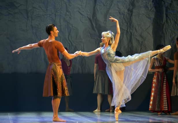 Abigail Prudames as Marilla and Joseph Taylor as Prince Adair in The Little Mermaid. Photo: Emma Kauldhar