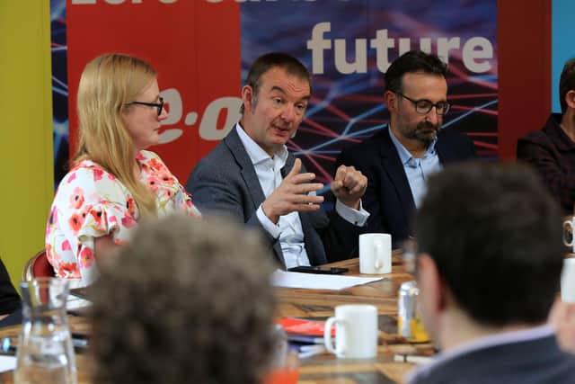 Decarbonising Sheffield Roundtable discussion with E.ON. Pictured is Antony Meanwell from E.ON. Picture: Chris Etchells