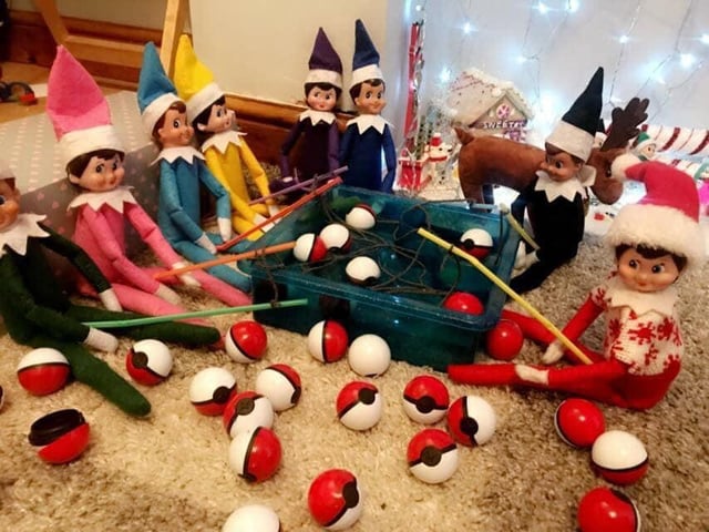 Dawn Glover made her elves catch Pokemon.