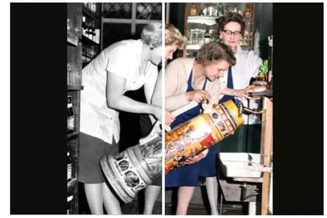 We have transformed these 32 pictures, taken in black and white by our photographers in 1961, into colour, using technology