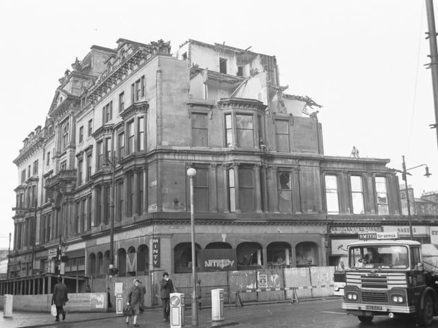 Just west of Charing Cross Mansions was the Grand Hotel, a stunning Victorian edifice which provided the base for many a Glasgow wedding reception during its lifespan. Despite the best efforts of student activists and heritage campaigners, the Grand Hotel and hundreds of other widely-admired buildings were pulled down in the late ‘60s.