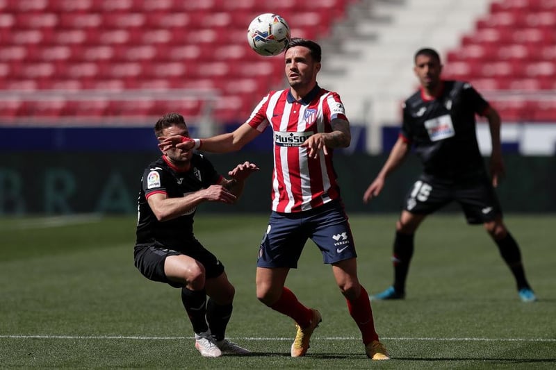 Man Utd and Liverpool have both been credited with an interest in Atletico Madrid's £35m-rated midfielder Saul, as his agent prepares to fly to England to drum up interest in his client. He won La Liga with his side last season. (The Mirror)

(Photo by Gonzalo Arroyo Moreno/Getty Images)