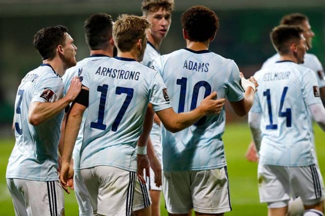 How the Scotland players rated in the win over Moldova. (Photo by BOGDAN TUDOR/AFP via Getty Images)