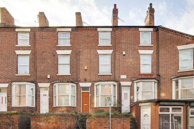 This three-story property , with no upward chain and vanity units in all four bedrooms, has a guide price of £130,000