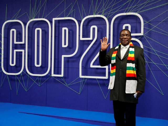 President of Zimbabwe Emmerson Mnangagwa.