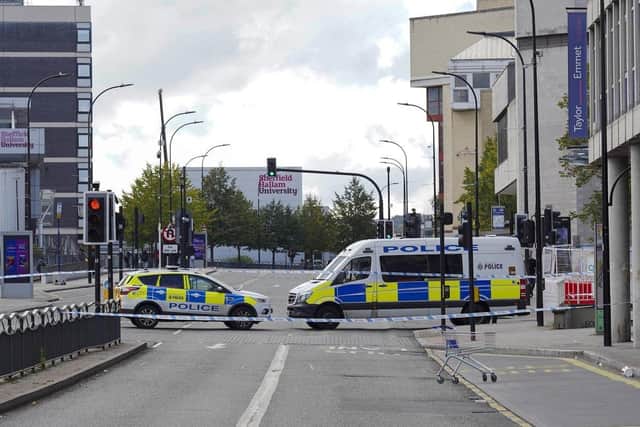 Arundel Gate in Sheffield city centre was cordoned off for several hours following a fatal incident in which Reece Radford suffered a stab wound through his chest and heart in the early hours of Thursday, September 29, 2022