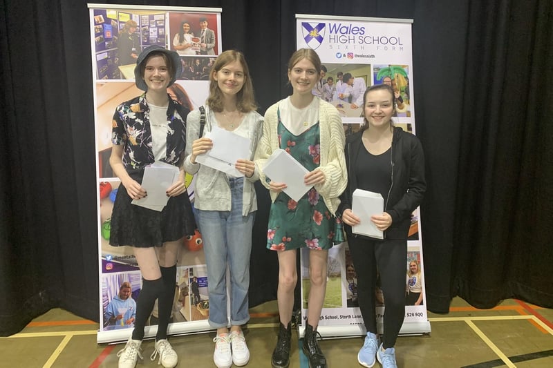 Wales High School pupils pick up their A-Level Results 