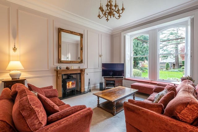 The property has five stylish reception rooms.