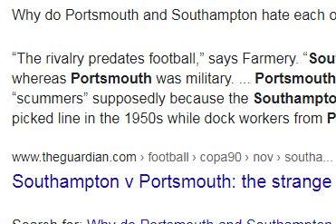 People want to know more about our big rivalry.