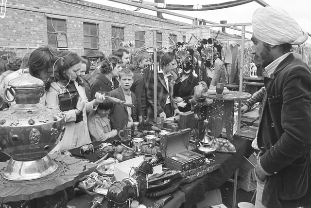 The Sunday open market at Pallion attracted thousands of people on its first day in March 1975.